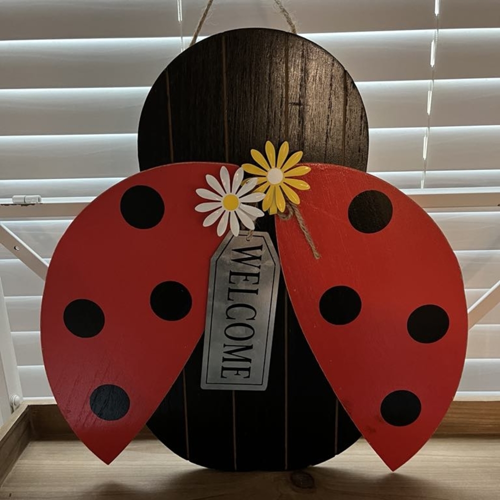 Red Ladybug Wall Decor